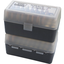 MTM 50RND AMMO BOX 22-250-308  SMOKE