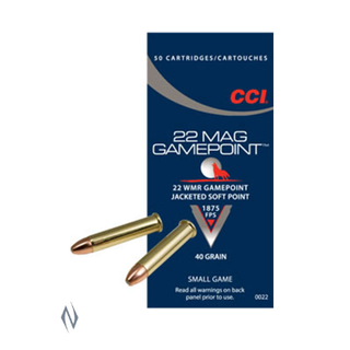 CCI GAME POINT 1875FPS 22WMR 40GR JSP 50PKT