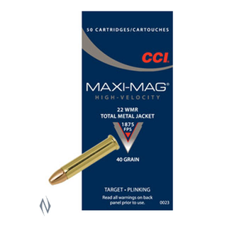 CCI MAXI MAG 1875FPS 22WMR 40GR TMJ 50PKT