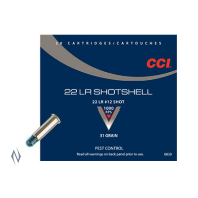 CCI SHOTSHELL 1000FPS 22LR 12SHOT 20PKT