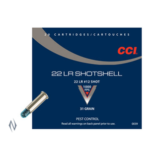 CCI SHOTSHELL 1000FPS 22LR 12SHOT 20PKT