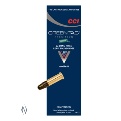 CCI GREEN TAG 1070FPS 22LR 40GR LRN 500PKT