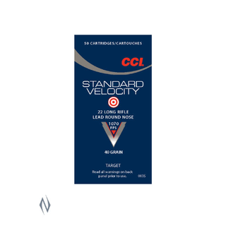 CCI STANDARD VELOCITY 1070FPS 22LR 40GR LRN 50PKT