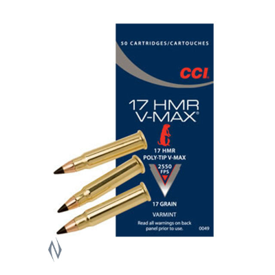 CCI 2550FPS 17HMR 17GR V-MAX 50PKT