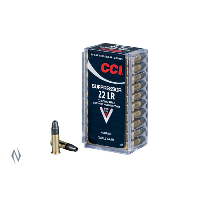 CCI SUPPRESSOR 970FPS 22LR 45G HP 50PKT