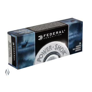 FEDERAL POWER-SHOK 22-250REM 55GR SP 20PKT