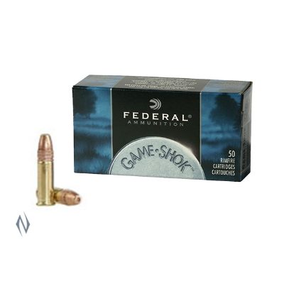 FEDERAL GAME SHOK 1260FPS 22LR 38GR COPPER PLATED HP 50PKT