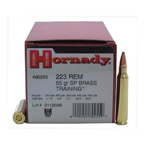 HORNADY TRAINING 223REM 55GR SP 50PKT