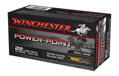 WINCHESTER POWER POINT 1280FPS 22LR 40GR HP 500PKT