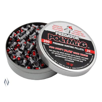 PREDATOR POLYMAG 16GR .22 PELLET 200PKT