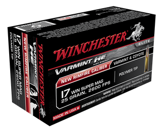 WINCHESTER VARMINT HV 2600FPS 17WSM 25GR 50PKT