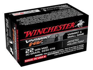 WINCHESTER SUPREME 2250FPS 22WMR 30GR JHP 50PKT
