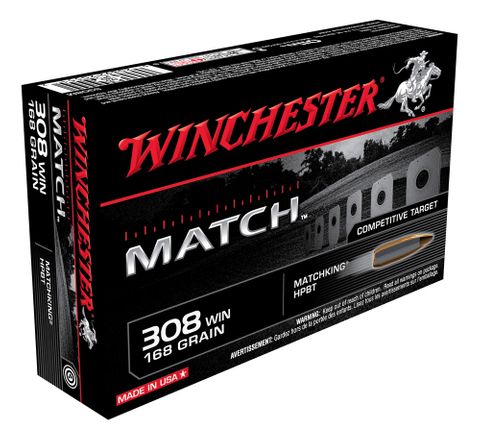 WINCHESTER SUPREME MATCH 308WIN 168GR MATCHKING 20PKT