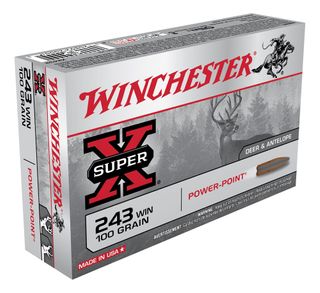 WINCHESTER SUPER X 243WIN 100GR PSP  20PKT