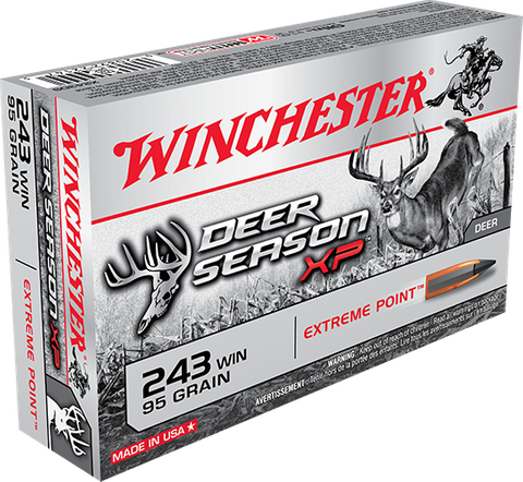 WINCHESTER DEER SEASON 243WIN 95GR XP 20PKT