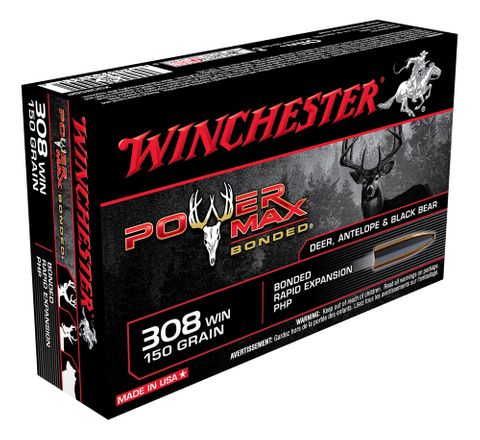 WINCHESTER POWER MAX BONDED 308WIN 150G PHP 20PKT