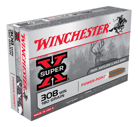 WINCHESTER SUPER X 308WIN 180GR PP  20PKT