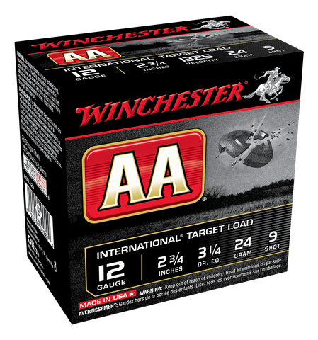 WINCHESTER AA INTERNATIONAL 1325FPS 12GA 24GR 250PKT