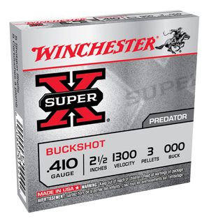 WINCHESTER SUPER X BUCKSHOT 1300FPS 410G  000 3PELLET 5PKT