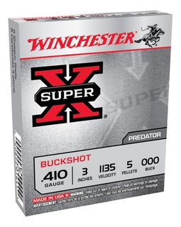 WINCHESTER SUPER X BUCKSHOT 1135FPS 3INCH 410G 5 PELLET 5PKT