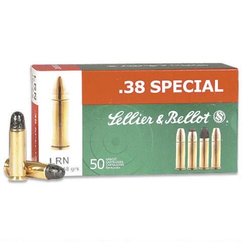 SELLIER & BELLOT 38 SPECIAL 158G LRN 50PKT