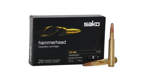 SAKO AMMO 270WIN 156GR HAMMERHEAD SP 20PKT