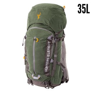 HUNTERS ELEMENT BOUNDARY PACK 35L FOREST GREEN