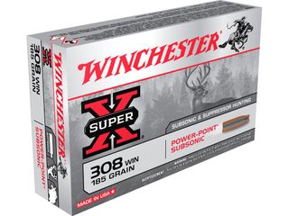 WINCHESTER SUPER X 308WIN 185G SUBSONIC 20PK