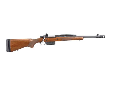 RUGER 77 GUNSITE SCOUT BLUED WALNUT 450 BUSHMASTER 16.5INCH BRAKE