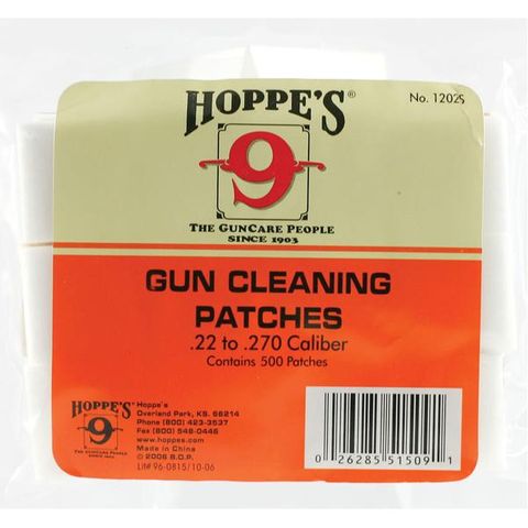 HOPPES COTTON PATCHES 22-270 CAL 500 PKT
