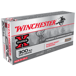 WINCHESTER SUPER X 300 BLACKOUT 200G SUBSONIC PP 20PKT