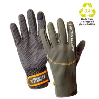 HUNTERS ELEMENT LEGACY GLOVES GREY/GREEN MEDIUM