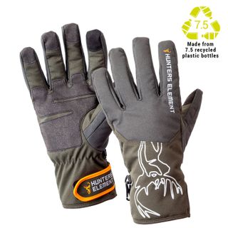 HUNTERS ELEMENT BLIZZARD GLOVES GREY/GREEN MEDIUM