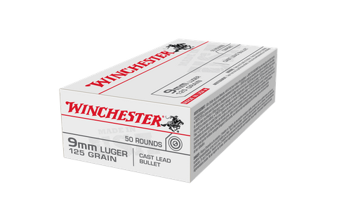 WINCHESTER USA VALUE PACK 9MM 125GR LRN 50PKT