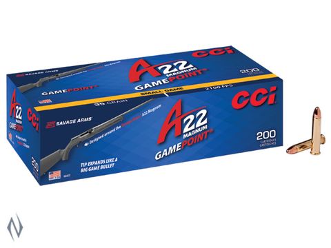 CCI 22WMR GAMEPOINT 35GR A22 2100FPS 200 PK