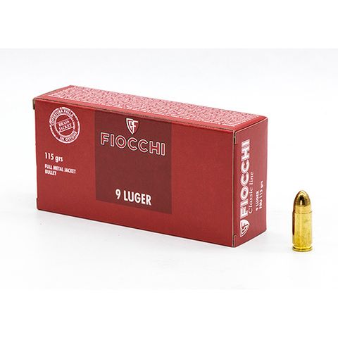 FIOCCHI 9MM LUGER 115G FMJ 50PK