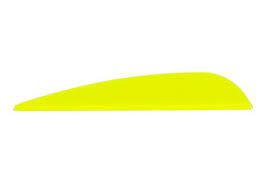 AAE ELITE PLASTIC FLETCH VANE 40 BRIGHT SUN GOLD 100PKT