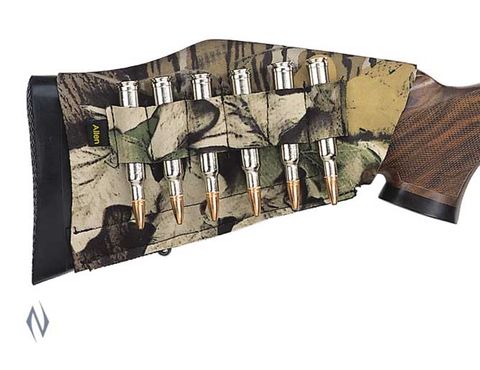 ALLEN RIFLE BUTTSTOCK 6 SHELL HOLDER CAMO