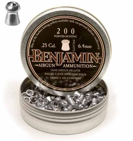 BENJAMIN 25 CAL HUNTING PELETTS 200PK