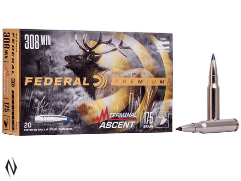 FEDERAL 308 WIN 175GR TERMINAL ASCENT 20PKT