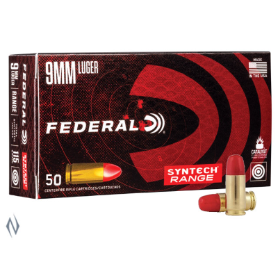 FEDERAL 9MM LUGER 124GR TSJ SYNTECH JACKET AMERICAN EAGLE (50)