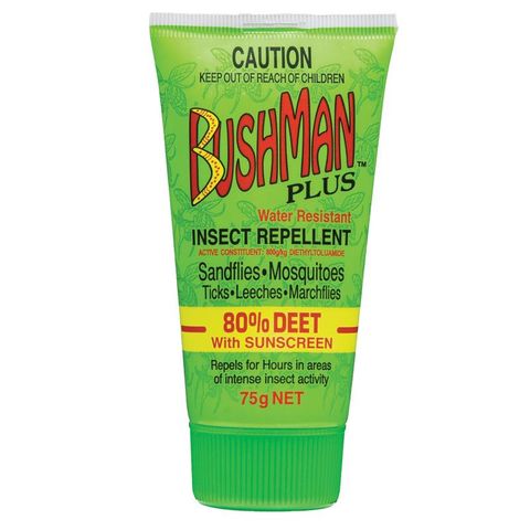 BUSHMAN PLUS DRYGEL 80% DEET, SUNSCREEN 75G