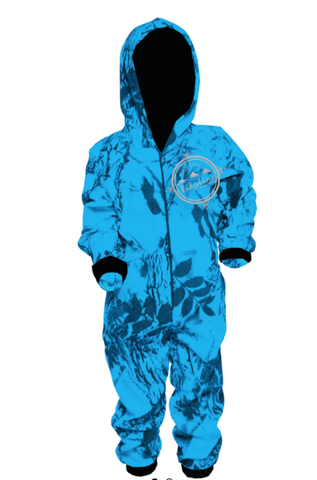 RIDGELINE KIDS HYPER CAMO ONESIE BLUE