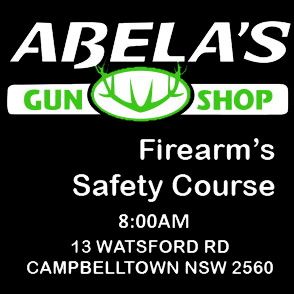 SATURDAY 21ST SEPTEMBER 8:00AM SAFETY COURSE ABELAS