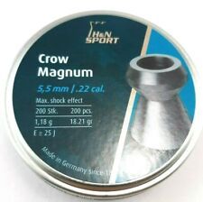 H & N CROW MAGNUM 22CAL AIR PELLETS