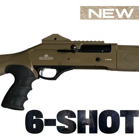 TEMPLETON T1000 STRAIGHT PULL TACTICAL ADJ 20IN 12GA 6 SHOT FDE