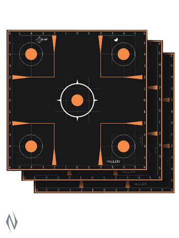 ALLEN EZ AIM SPLASH ADHESIVE SIGHT IN GRID TARGET 12X12 5PK