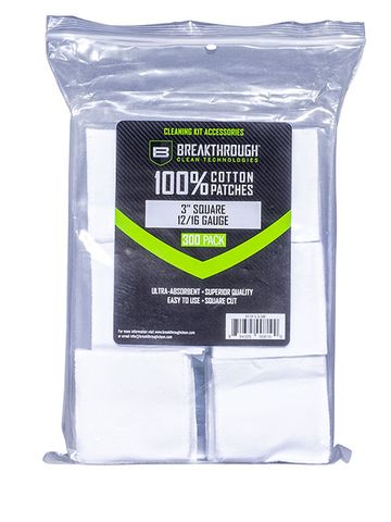 BREAKTHROUGH COTTON PATCHES 12GA 16GA 300PK