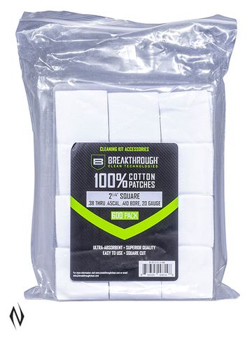 BREAKTHROUGH COTTON PATCHES .38-45 410GA 20GA 600PK