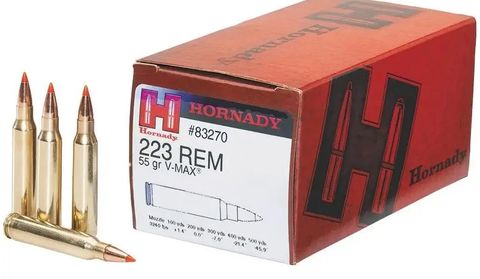 HORNADY 223REM 55GR V-MAX 50PKT